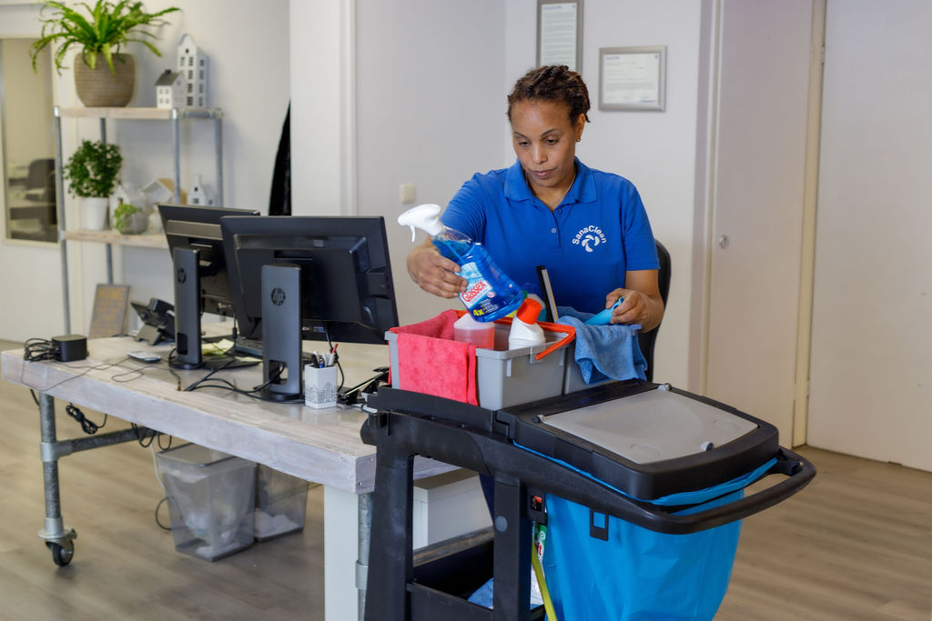 Luchia aan het werk